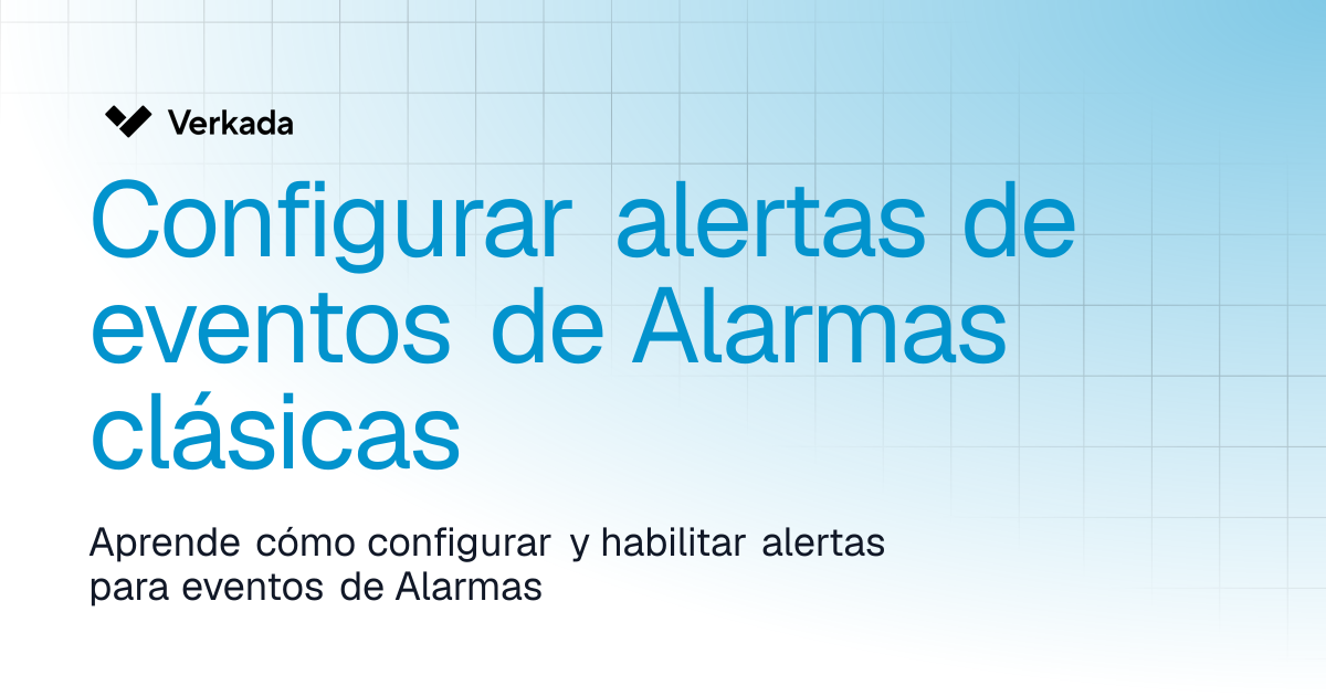 Configure alertas de eventos de Classic Alarms | Classic Alarms ...