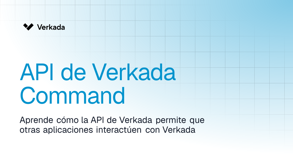 API de Verkada Command | Command | Verkada Help